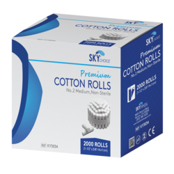 Cotton Rolls #2 Medium (2000/Case) Sky Choice