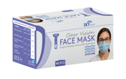 Mask Earloop Anti fog Procedure ASTM Level 3, Latex Free, 40/Pkg