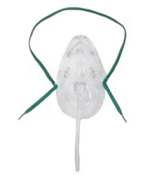 Oxygen Mask Airlife, Under The Chin Style,Vinyl, 7 ft Tubing 