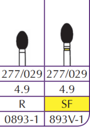 Robot Diamond FG EGG #0893 (6/PACK) (Shofu)