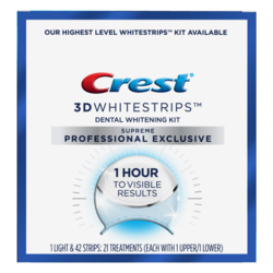 Crest 3D Whitestrips At Home Whitening Strips with LED Light Kit 