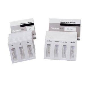 Absorbent Paper Points Auxiliary Sizes 200/Box (SybronEndo)