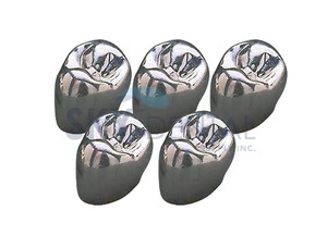 Crowns 1st Perm Upper Left Bicuspids Pack of 5 (Sky Choice)