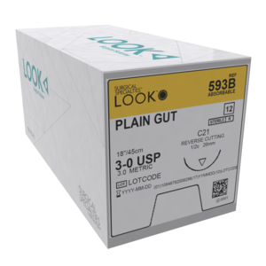 Look Sutures Plain Gut 12/Pkg