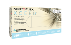 Microflex XC-310 Xceed Exam Glove Nitrile Blue 250/bx (Ansell)
