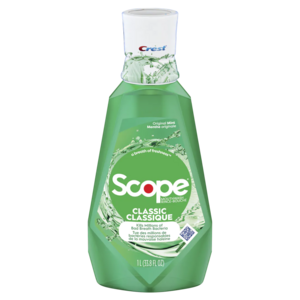 Scope Mouthwash 1 Liter Original Mint 6/Case