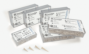 3-Wedge Wooden Wedges 500/Pkg (Polydentia)