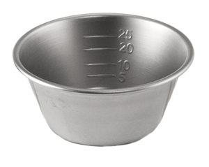 Measuring Mixing Bowl Stainless Steel Silver 25cc (PDT) 