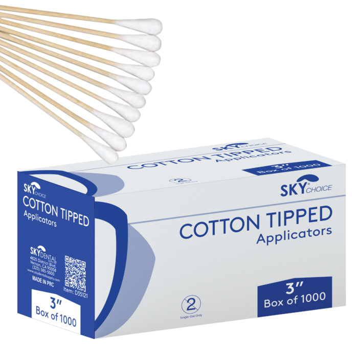 Cotton Tip Applicator Non-Sterile 1000/Bx (Sky Choice)