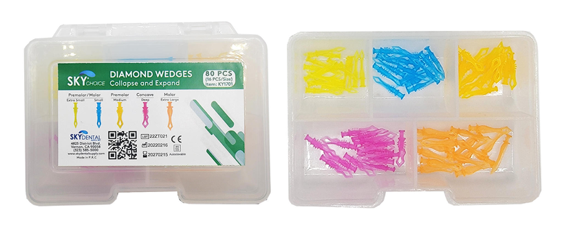 Diamond Wedges Assorted (80) (Sky Choice)