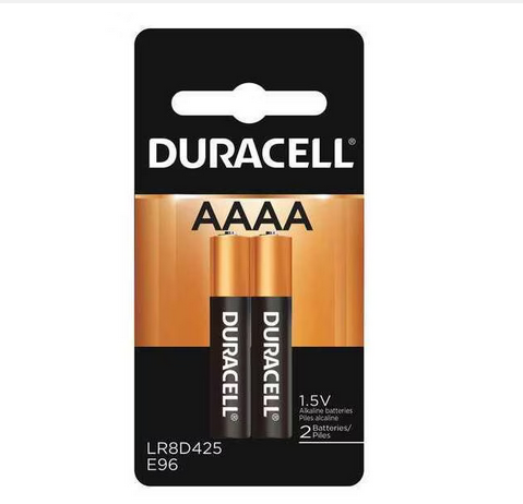 Battery, Alkaline, Size AAAA, 2pk (Duracell)
